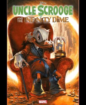 Gabriele Dell'Otto Instagram - Variant cover of “UNCLE SCROOGE
And the INFINITY DIME”!! @liquitexofficial on heavy board @disney @marvel #multiverse #unclescrooge #comics #comicart #art @yokaidavid @carmisterpixel