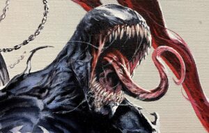 Gabriele Dell'Otto Instagram - “Death of Venomverse” connecting variant covers!!! Acrylics @liquitexofficial on #canvas @marvel #venom #variantcovers #art #comics @yokaidavid @carmisterpixel