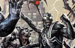 Gabriele Dell'Otto Instagram - “Death of Venomverse” connecting variant covers!!! Acrylics @liquitexofficial on #canvas @marvel #venom #variantcovers #art #comics @yokaidavid @carmisterpixel