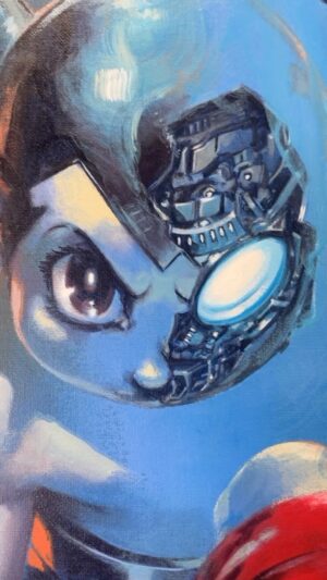 Gabriele Dell'Otto Instagram - “Road to Lucca!” @luccacomicsandgames #astroboy  #osamutetsuka #painitngs #canvaspainting #anime #manga @yokaidavid @carmisterpixel @liquitexofficial