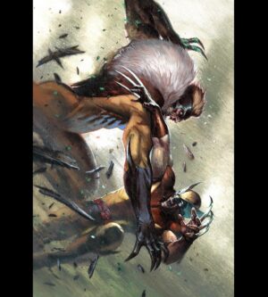 Gabriele Dell'Otto Instagram - “Wolverine #50 variant” for @unknowncomicbooks acrylics  @liquitexofficial on heavy board @marvel @officialwolverine #comics #comicart #art #claws @yokaidavid @carmisterpixel