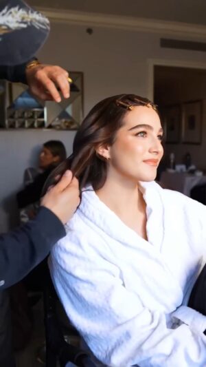 Gabriella Baldacchino Instagram - a little bts from @disneyenchanted press… thank you @disneyplus for joining me for the day <33