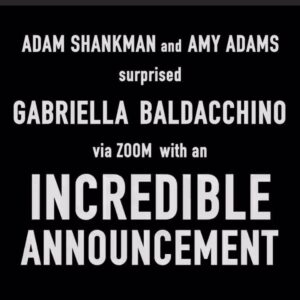 Gabriella Baldacchino Instagram - @adamshankman and @amyadams almost gave me a heart attack on zoom... and i’ve never been more grateful ❤️ #disenchanted @disneystudios