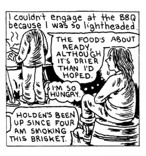 Gabrielle Bell Instagram - More meat-based comics.