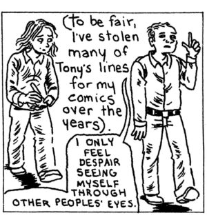 Gabrielle Bell Instagram - More meat-based comics.