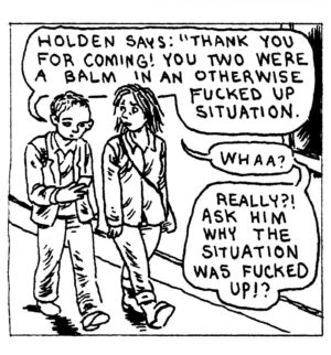 Gabrielle Bell Instagram - More meat-based comics.
