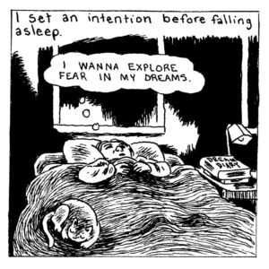 Gabrielle Bell Instagram - On my patreon, I’m doing a series of comics based on lucid dreams, if you’re into that sort of thing. Link in bio, or 
https://www.patreon.com/GabrielleBell 
#luciddreams #luciddreaming #dreamyoga #shadowwork