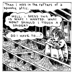 Gabrielle Bell Instagram - On my patreon, I’m doing a series of comics based on lucid dreams, if you’re into that sort of thing. Link in bio, or 
https://www.patreon.com/GabrielleBell 
#luciddreams #luciddreaming #dreamyoga #shadowwork