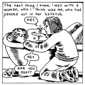Gabrielle Bell Instagram - On my patreon, I’m doing a series of comics based on lucid dreams, if you’re into that sort of thing. Link in bio, or 
https://www.patreon.com/GabrielleBell 
#luciddreams #luciddreaming #dreamyoga #shadowwork