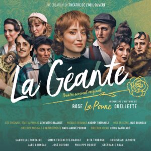 Gabrielle Fontaine Instagram - TADAM! 
Tellement heureuse de faire partie de cette folle distribution de 𝑳𝒂 𝑮𝒆́𝒂𝒏𝒕𝒆 ! 

Toutes les infos et les billets sont par ici: www.lageante.ca

💚Idée originale, texte et paroles Geneviève Beaudet 
💚Musique originale Audrey Thériault 
💚Mise en scène Jade Bruneau 
💚Direction musicale et arrangements Marc-André Perron 
💚Direction vocale Chris Barillaro
💚Équipe de création Marilou Huberdeau, Bobby Ananass, Félix Plante, Maude Serrurier, Alexe Morissette, Veronique St-Germain, Kathleen Gravel Artiste coiffeuse, Penélope Desjardins
💚Une création du Théâtre de l'Oeil Ouvert
💚Agence de spectacle Encore Spectacle, Patrick Leduc, Alexia Tapp, Emmanuel Reichenbach
💚Relations de Presse Rosemonde Communications
💚Visuel: Melany Bernier Photographe, Felix Lemay, Jade Bruneau, Marc-André Perron et PhotogrAMT Productions
💚Présenté au Centre culturel Desjardins et au Carré 150 

J’aurai la chance de partager la scène avec:
Rita Tabbakh, Philippe Robert, José Dufour, Christian Laporte, Stéphanie Vara, Simon Fréchette-Daoust et Jade Bruneau et des musiciens live!