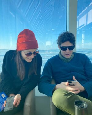 Gabrielle Fontaine Instagram - En tournée ❤️💜💙
Hé qu’elle a le coeur heureux ! 
@elodiegrenier_ 
@jfpronovost 
@caro.landry
