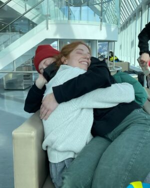 Gabrielle Fontaine Instagram - En tournée ❤️💜💙
Hé qu’elle a le coeur heureux ! 
@elodiegrenier_ 
@jfpronovost 
@caro.landry