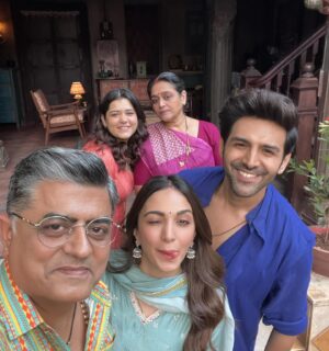 Gajraj Rao Instagram - Wishing Kartik Aryan a fantastic birthday! May his charisma continue to light up screens, and may he weave countless more captivating stories, both on and off camera. Here's to a year filled with joy, success, and many more memorable Kathas! 🎉 #happybirthday @kartikaaryan #heartthrob #superstar