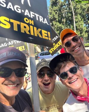 Galen Gering Instagram - Out here in solidarity with my fellow Actors and writers supporting what is right and fair. 
#sag/aftra stirke.