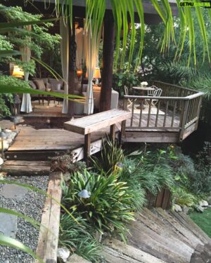 Galen Gering Instagram - I built a treehouse and a tee-pee and a fire and we had a dance party and burnt a hole in the fake grass and it was awesome. 
#treehouse
#outdoorliving 
#cali
#danceparty 
#indooroutdoorliving
#design #hardscape