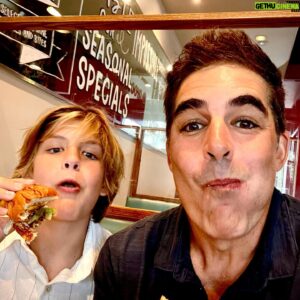 Galen Gering Instagram - Since it was my last day to see @jensengering for a month ‘cause he’s off to shoot a feature(crazy) I scooped him after school and took him to his favorite spot-  @thecounterburger 
And…we crushed it! I had a bison burger which wqs delicious! And we had shakes and brought stuff home for the rest of the fam. Total win.
#counterburger
Happy #nationalcheeseburger day!