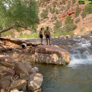 Galen Gering Instagram - If you haven’t already been I highly recommend this place for awe inspiring beauty, ease and epic adventures. Riding the ebikes in the park and seemingly having the road to ourselves was a highlight. #Zion national park people!