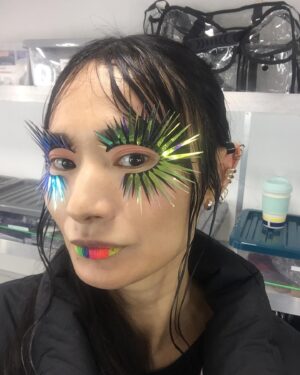 Gana Bayarsaikhan Instagram - Christmas Eyelashes 🤩
Merry Xmas Everyone!!! 🎄🎄🎄🎄🎄🎄🎄🌺💕🌸🥰💙

Yetao’s Art project @queensofmystery #tvseries