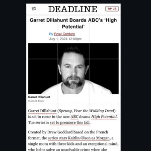 Garret Dillahunt Instagram - Been sitting on this one a while. Very excited about this show and to finally, after many failed attempts, work with the uber-talented @kaitlinolson.  @abc