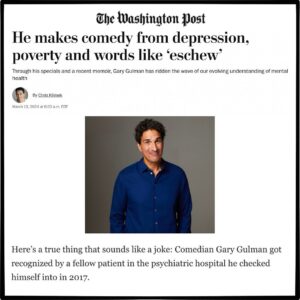 Gary Gulman Instagram - Washington Post With An Ebullient Feature On The Gul. Link in bio.

#washingtonpost #garygulman #comedian