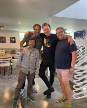 Gary Gulman Instagram - Happy 30th! Happened to run into these guys on the day that tall Harvard kid started his show! @teamcoco