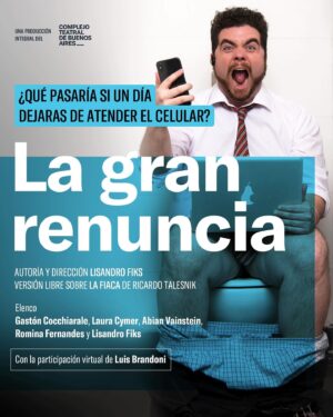 Gastón Cocchiarale Instagram - Arranca tranqui el 2024. Después de tres temporadas tremendas en el teatro de la Ribera en La Boca, El Plata en Mataderos y el Picadero: ¡VOLVEMOS ESTE JUEVES CON NUESTRA CUARTA TEMPORADA!

• JUEVES 20.15 hs en @paseolaplazaok •

@lagranrenuncia.obra comenzó como un sueño para hacerla en un teatro independiente de manera artesanal. Nunca imaginamos todas las cosas que sucedieron con este espectáculo que estamos produciendo desde sus inicios con mi amigo @lisandrofiks y queremos que todo el mundo la vea. 

Una comedia para reírse sin parar y llevarte un par de preguntas a casa. Con un elenco de fieras del teatro. Con un texto popular y profundo a la vez. Con una dirección quirúrgica y detallista. Vengan a verla. No los vamos a defraudar. 

Entradas a través de @plateanet 💛