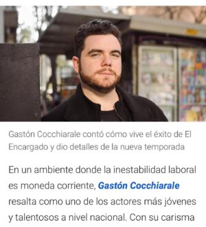 Gastón Cocchiarale Instagram - Hermosa charla sobre mi recorrido y el momento que estoy viviendo. Con @terrazaslucas para @infobae 🧡

Gracias @soy.prensa por ser las mejores. 
Gracias a la vida por tanto ✨🎬🎭

Ph @franpettinari 📸