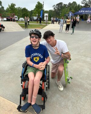 Gavin McHugh Instagram - Thank you @liferollsonfoundation for such a fun day! Thank you for everyone who donates to make this day possible and for the volunteers especially @ms_jen4 @miguel_arroyo and my buddy @tbresnihan I literally had such a great day!