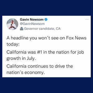 Gavin Newsom Instagram - California continues to lead 👏