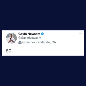 Gavin Newsom Instagram - Now, let’s do 51.