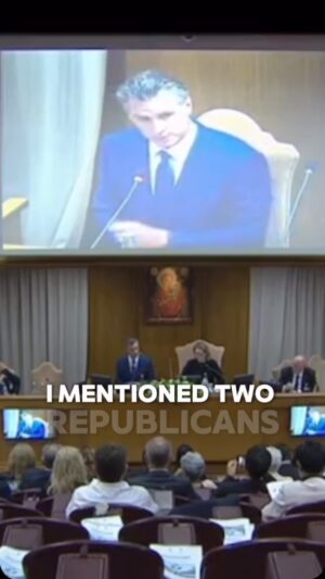 Gavin Newsom Instagram - I did not mince words at the Vatican Climate Summit today: 

What Donald Trump is doing is open corruption.

He’s asking Big Oil for $1 billion.

In return, they get to roll back our environmental protections.

He’s literally selling off our planet to the highest bidder.
