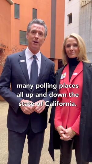 Gavin Newsom Instagram - Happy Election Day, everyone! Let’s get out and VOTE!