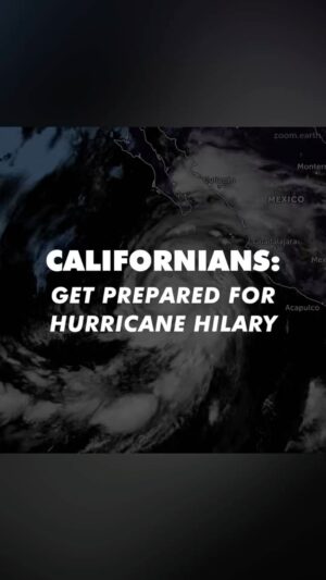 Gavin Newsom Instagram - Some parts of Southern California could receive A YEAR’s worth of rain and extreme wind is expected across the state as Hurricane Hilary reaches CA. 

The state is mobilizing and has prepositioned resources to keep Californians safer. 

Those in its path are urged prepare now — here are 5 ways.