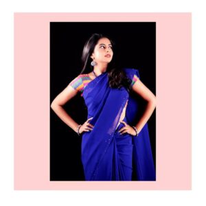 Gayatri Rema Instagram - People may hear your words, but they feel your attitude.. 

#gayatrirema #stylediary #outfitdiary #beautyphotoshoot #modellife #modelsworld #dreambig #powerofshe #amazinghair #beautifulhair #hairmakeover #makeuplooks #makeuplove #chasinglight #glitterguide #howyouglow #nothingisordinary #postitfortheaesthetic #pursuepretty #seekthesimplicity #stillography #still_life_mood #still_life_gallery #stilllife_perfection #exclusive_world_stilllife #straightlonghair #blueplainsaree #contrastblouseandsaree