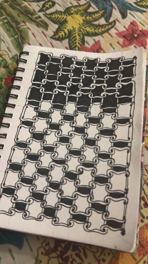 Geetika Vidya Instagram - Why get entangled when you can get Zentangled 💫

Thank you for the reel which made this possible @theartalley_ 
#zentangle