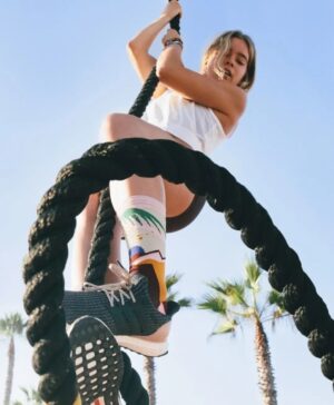 Gemita Samarra Instagram - Fond memories with my old @stanceofficial family. Swipe to see my sock design / collection inspired by the fun and colorful places I have been! I wanted the collection to be versatile and something I would want to wear any time or place.