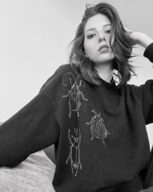 Genevieve Buechner Instagram - Bleach Beetle sweater. Coleoptera is a top tier order.