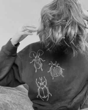 Genevieve Buechner Instagram - Bleach Beetle sweater. Coleoptera is a top tier order.