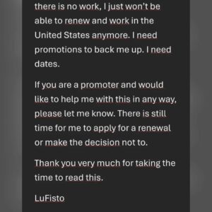 Genevieve Goulet Instagram - MY USA VISA COMING TO AN END

(Sorry, long text)

On August 23, 2024, my O1A visa that allows me to work as a performer and producer in the field of professional wrestling will expire.

Since US immigration has all the documentation that proves that I’m eligible for such a visa for Individuals with Extraordinary Ability or Achievement, renewing it is a possibility.

However, it is the type of visa where you need to provide names of promotions and owners, as well as possible itineraries (dates). This means that I need proofs that I’ll be working such as a signed letters that states possible dates of work or at least, an idea of how many times I could work.

Ex: “We produce shows every month and would love to use so and so as much as we could”.

Since I got the visa, many things changed. I was supposed to be a producer and wrestler for NWA’s Empowerrr, but the project never took off. Then, there was Ring of Honor. I was introduced as a wrestling analyst during the pandemic but when the borders finally opened, ROH was sold, and everyone was let go. I didn’t even get to experience one show live.

However, I could still work for independent promotions. I did a lot of shows at first but last year, I ended up doing only 10 shows. Now, I don’t have anything planned at all in the United States for 2024. 

It won’t surprise you if I tell you that many who were supposed to book me on a somewhat regular basis are not. It’s wrestling and it happens all the time. I’m also not dumb as I know some are not booking or talking to me anymore just in case it would ruin their chances/ relationship with AEW. I knew there would be some repercussions when I came forward with my personal story and stories from inside talents, since they are not allowed to talk. (OK, I admit that I never expected a coordinated online attack that would result in many people telling me to kill myself). It is what it is. I won’t change my story and lose my integrity for bookings, or anything else for that matter...

(See pictures for the rest of the text)