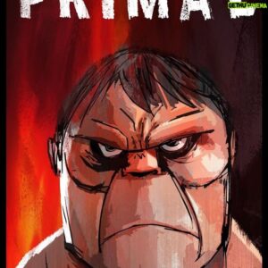 Genndy Tartakovsky Instagram - Primal…very, very early days. My drawing and Scott Wills paint. At this point was even thinking this might be a comic and not animated. Short hair did not look good!