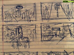 Genndy Tartakovsky Instagram - Just found my original thumbnails to the ending of Samurai Jack…