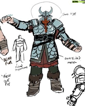 Genndy Tartakovsky Instagram - Well today we have delivery the last episode of Primal season 2!!! 

With the first 5 episodes aired I have been loving the reactions! Here are a few development drawings for The Red Mist. Trying to figure out our take on Vikings…And one Scott Wills color bg!