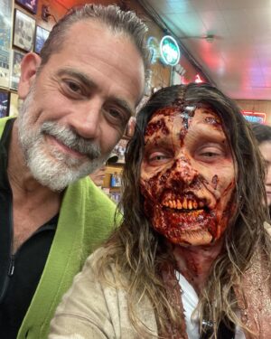 Genoveva Rossi Instagram - With Jeffery Dean Morgan! Spent some time recently as a Walker with The Walking Dead: Dead City which premieres on AMC this Sunday June 18!!! Got to meet stars Jeffrey Dean Morgan and Gaius Charles. Grateful for the opportunity! God is great ❤️ thank you @weare3cs 

@amcthewalkingdead @amcwalkingdeadtv @ishootthedead @nefxdan @weare3cs @amc_tv @jefferydeanmorganofficiall @jefferydean.morgan 
@katzsdeli 
#walkingdead #deadcity #walkingdeaddeadcity #genovevarossi #katzdelicatessen @weare3cs