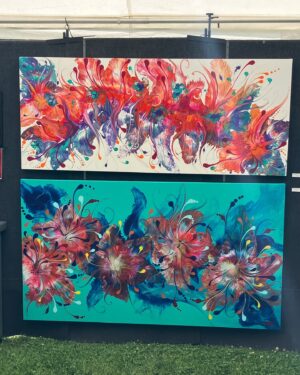 Genoveva Rossi Instagram - Checking out art at @rosesquared at Brookdale Park. 🖼️❤️

#rosesquaredartshows #brookdaleparknj #genovevarossi #supportlocalartists #supportthearts
