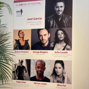 George Blagden Instagram - Been having an amazing time this week at @dinardfestivalfilmbritannique here in Bretagne.  So honoured to be asked to be part of the Jury for the festival alongside these incredible artists, and blown away by the films we’ve seen.  Today is « délibération »  day - we have a VERY tough job on our hands! 

Also, today is the last chance to see #TheGallery , the interactive film I’m a part of, directed by @paulraschid and starring #AnnaPopplewell
If you’re free, please come to watch it this afternoon with us, and have a chat with us afterwards about the myriad challenges of shooting an interactive film….. 🎥

#Dinard #dinardfestivaldufilmbritannique #Festival #Film #Jury #