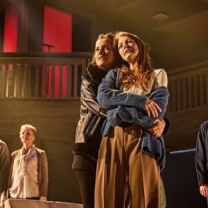 George Blagden Instagram - What an incredible evening celebrating a show that is everything that theatre should be. @skysedgemusical is a beautiful heart-warming show about life and love, with the most charismatic cast that you never want to stop watching. A HUGE congratulations to everyone involved. 
I am so proud of you @lppulford - I am so lucky that I get to watch you be so amazing in something this beautiful.  @reddingface and you have made something so special together. ❤️
Everyone go, now.  I can’t wait to see it again. 
#standingattheskysedge #laurapittpulford #laurynredding #sheffield