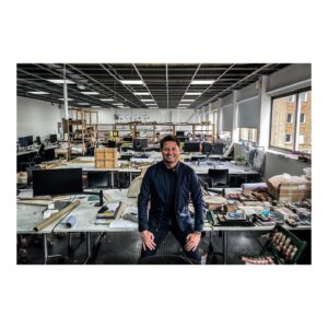 George Clarke Instagram - This is UNBELIEVABLE! Me as a first year architecture student in Newcastle around 1992 (with a model of a house I’d designed for Sir David Attenborough!)….then swipe and see me today 32 years later in the same spot! OMG! #NewcastleUniversity #Architecture