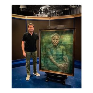 George Clarke Instagram - What an absolute honour to see the reveal of @jonathanyeo ‘s unbelievably beautiful portrait of Sir David Attenborough (my all time hero!) on the @bbctheoneshow tonight. Just fantastic. And thanks to all of the brilliant team at the one show for having me on again. It’s always a pleasure.