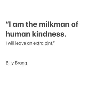 George Clarke Instagram - The world could do with an extra pint right now #MilkmanOfHumanKindness