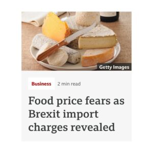 George Clarke Instagram - Another fantastic benefit of Brexit! I honestly cant keep up with the list of advantages and benefits to UK GDP and the hardworking people of Britain!  Thank god we voted for it because it’s clearly going so well and we are all so much better off….its brilliant! And I really love cheese so I’m very happy to pay any amount of money for it. When Brie gets to £5000 per kilo we can really celebrate! Wonderful! 🧀 Rule Brietania! #BREXIT
